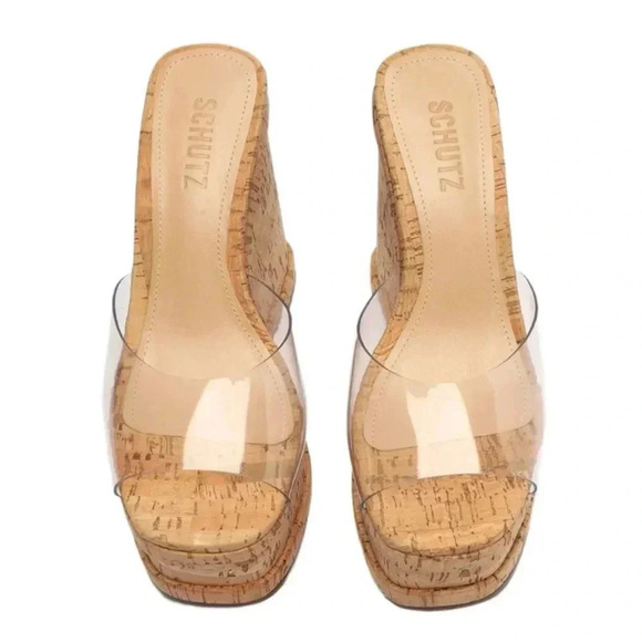 Schutz DALLE VINYL Slip On SANDAL Size 11 $158 LIKE NEW - Picture 4 of 7